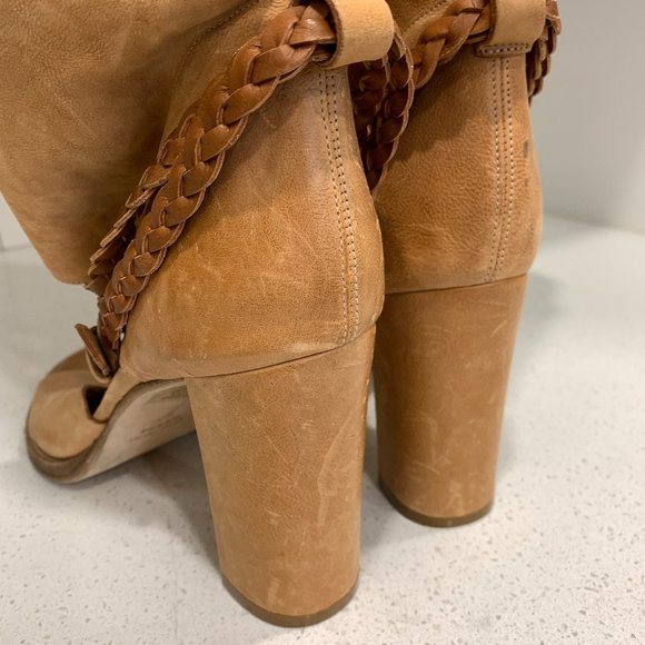 ⭐HOST PICK⭐💖LATITUDE FEMME Open Toe Italian Boots NWOT - Picture 6 of 10